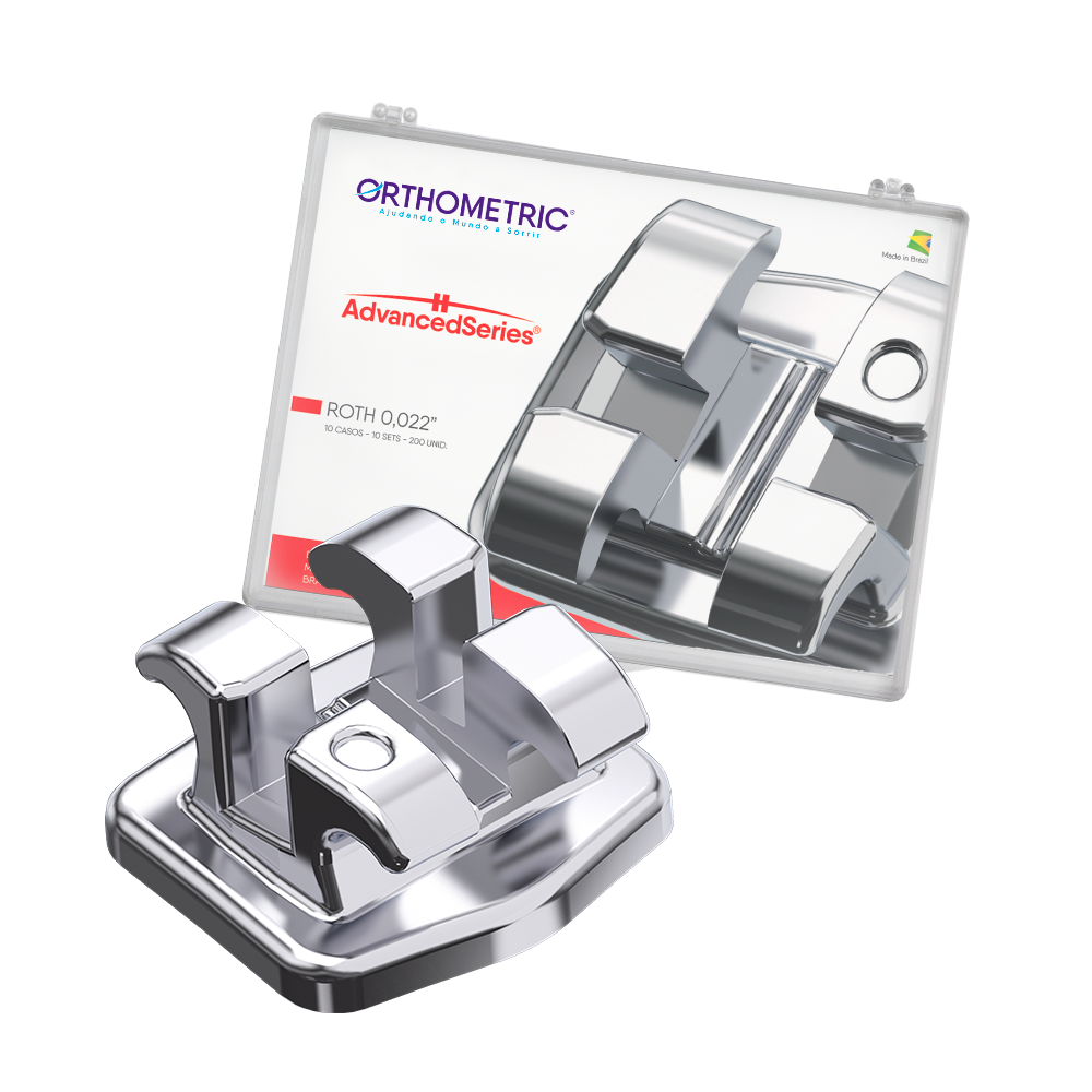 Kit Bráquete Advanced Series Roth .022 - 10 casos - Orthometric