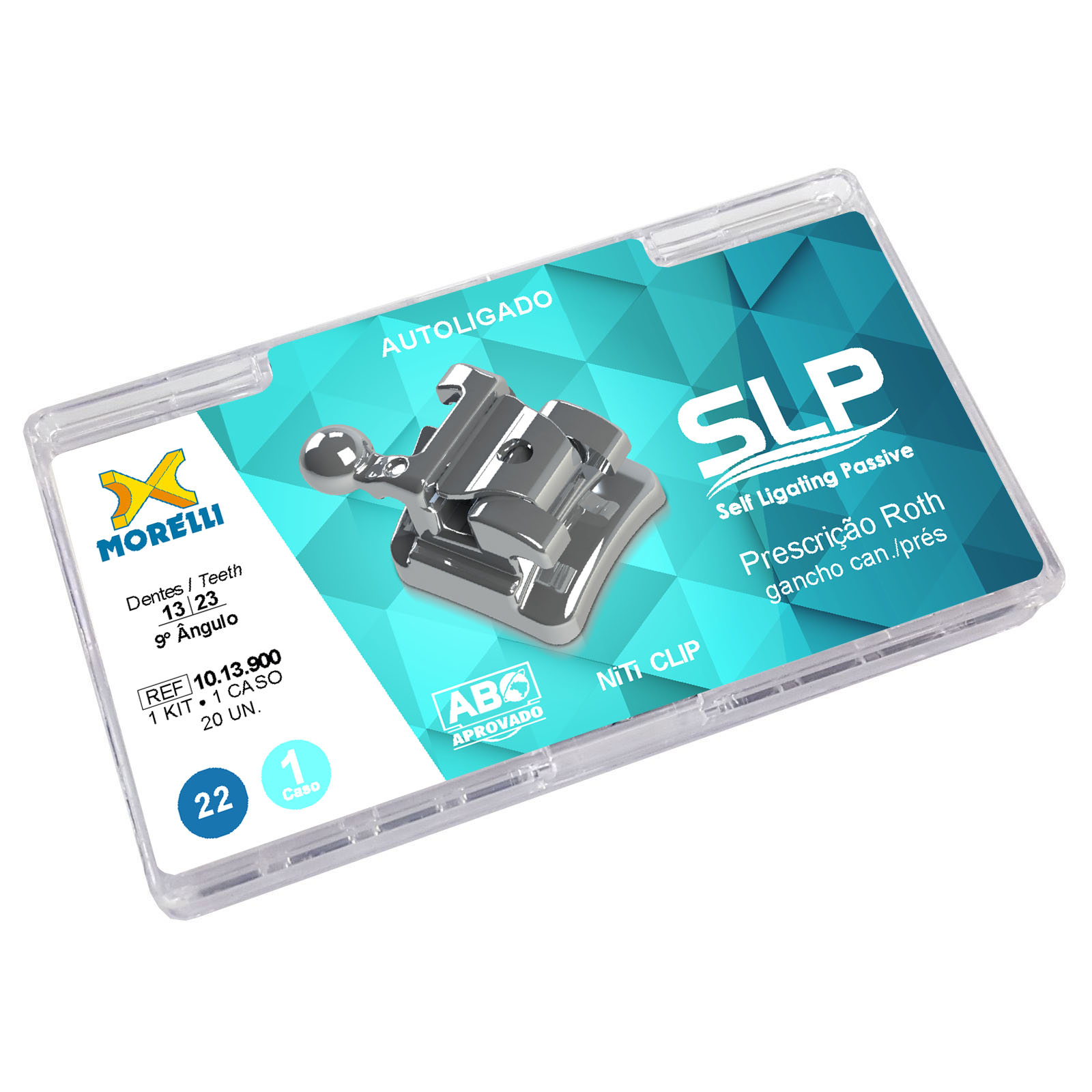 Kit Bráquete Autoligado SLP Roth .022 - 1 Caso