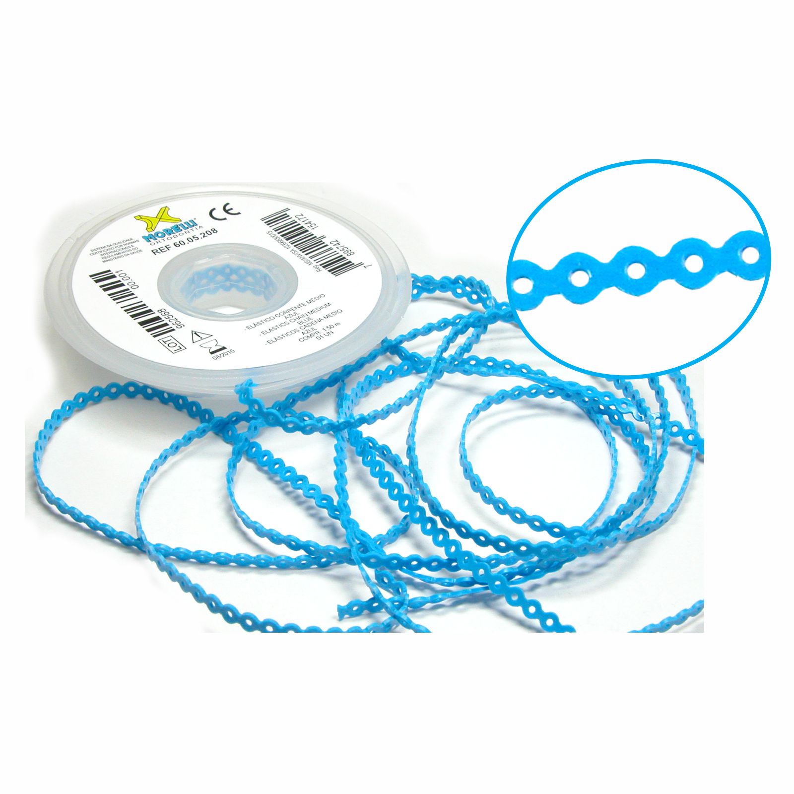 Elástico Corrente Médio - Azul 1,5m - Morelli