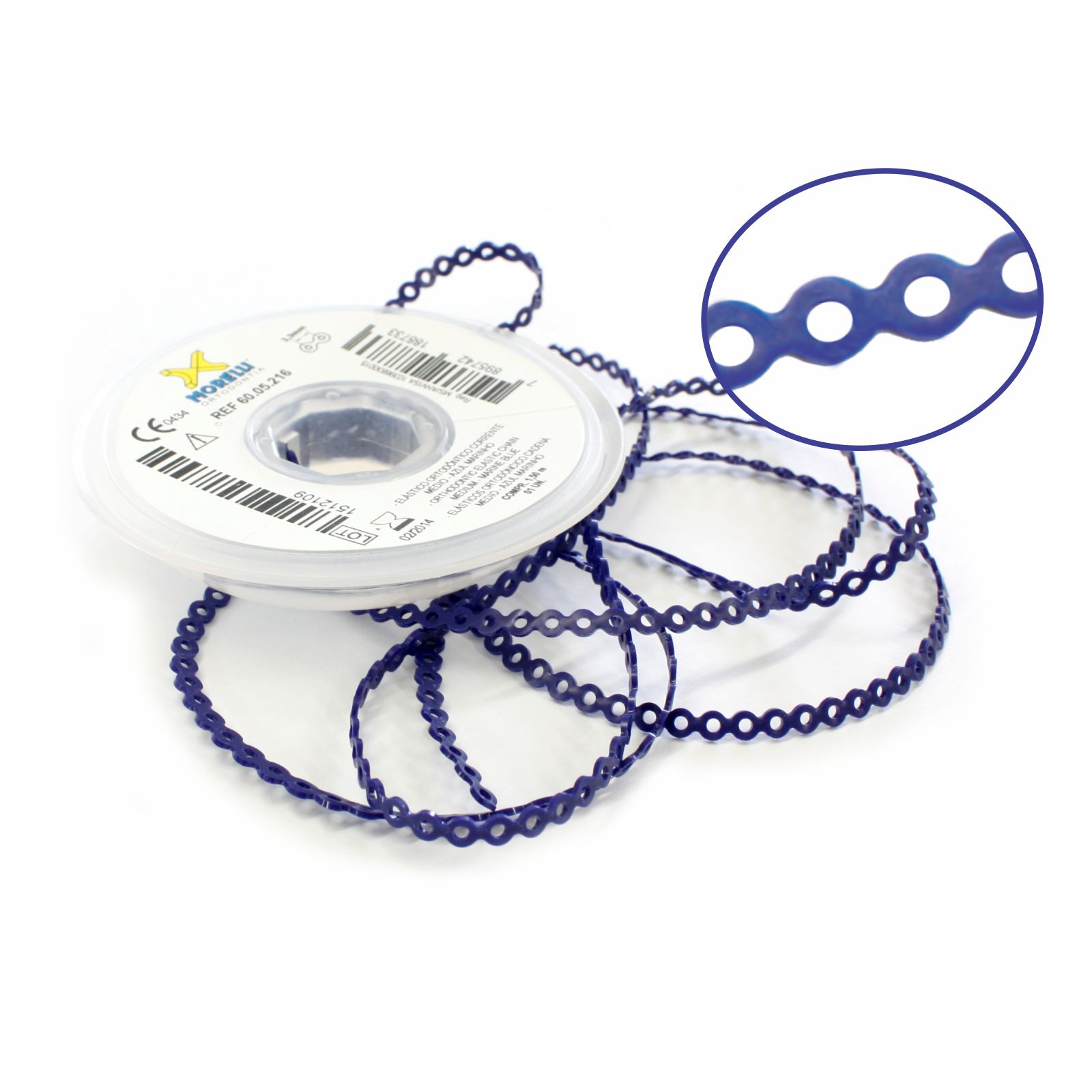 Elástico Corrente Médio - Azul Marinho 1,5m - Morelli