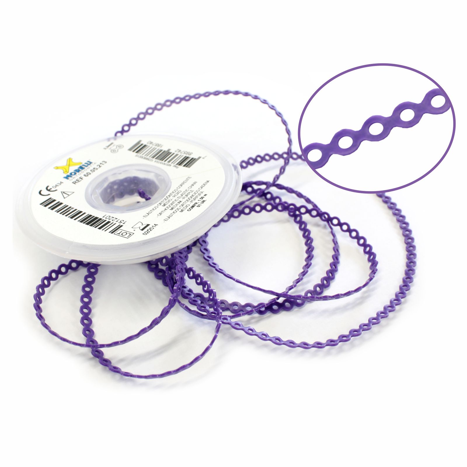 Elástico Corrente Médio - Roxo 1,5m - Morelli