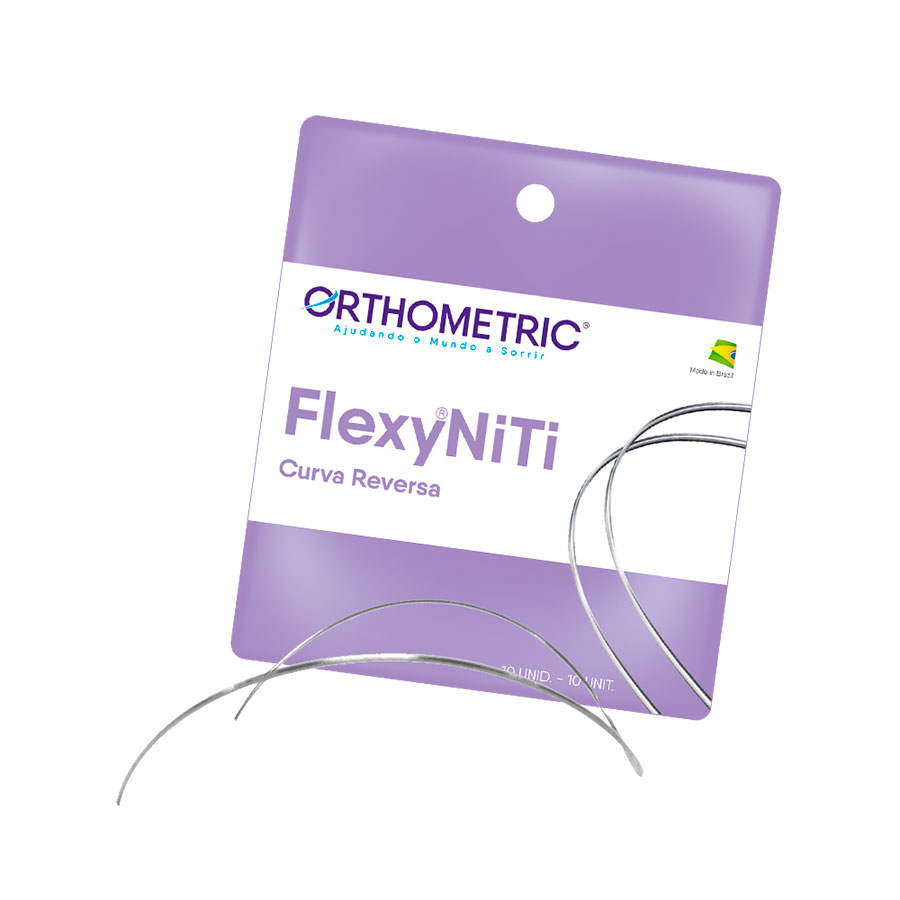 Arco Flexy NiTi Curva Reversa 19x25 Superior - Orthometric