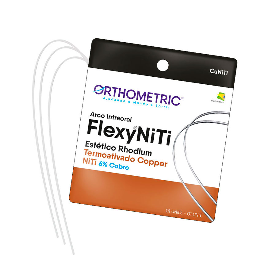 Arco Flexy Niti Thermal Copper Estético - ALX 16x25 Superior - Orthometric