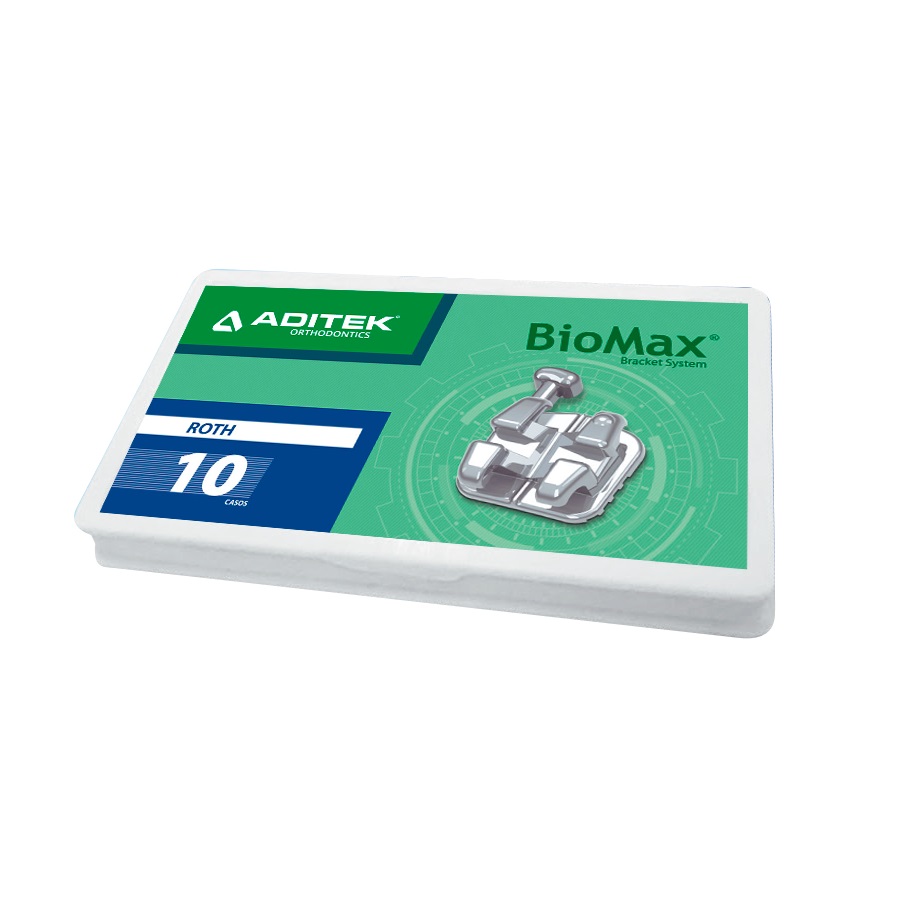 Kit Bráquete BioMax Roth .022 - 10 Casos - Aditek