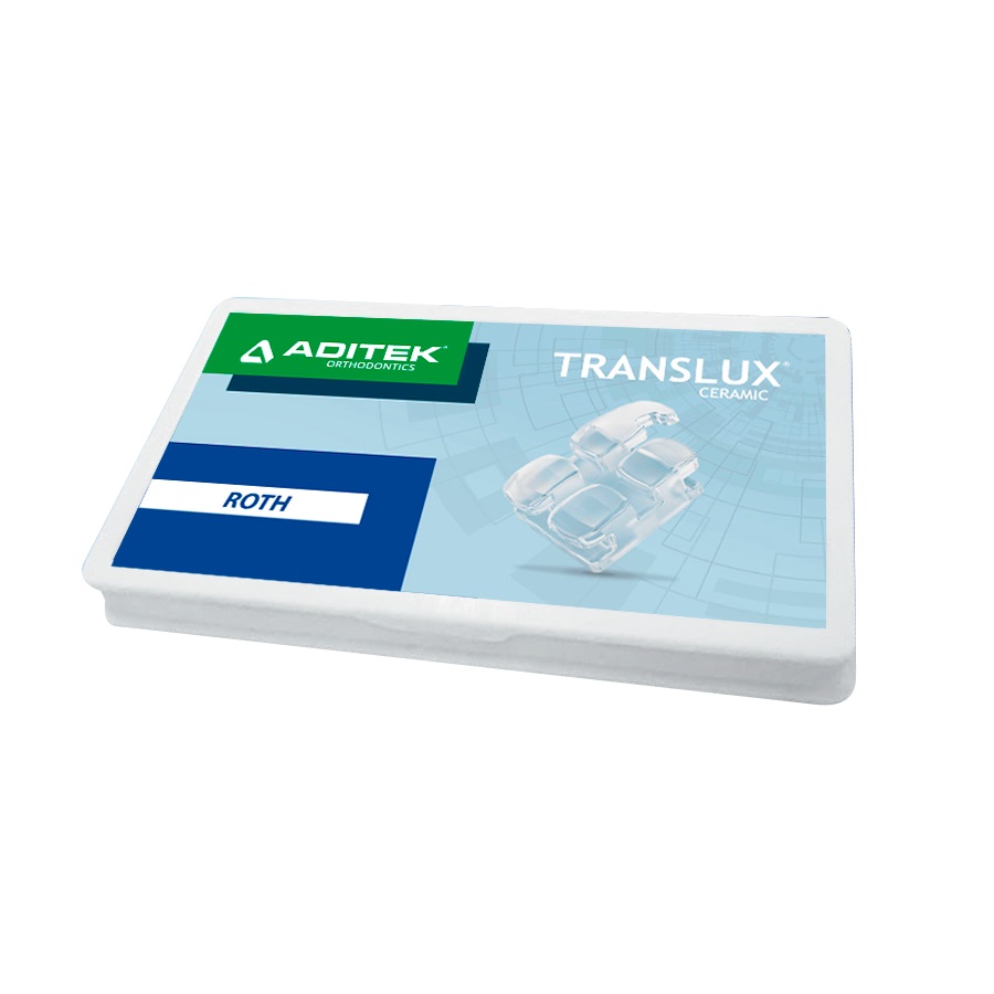 Kit Bráquete Cerâmico Translux Roth .022 - 1 Caso - Aditek