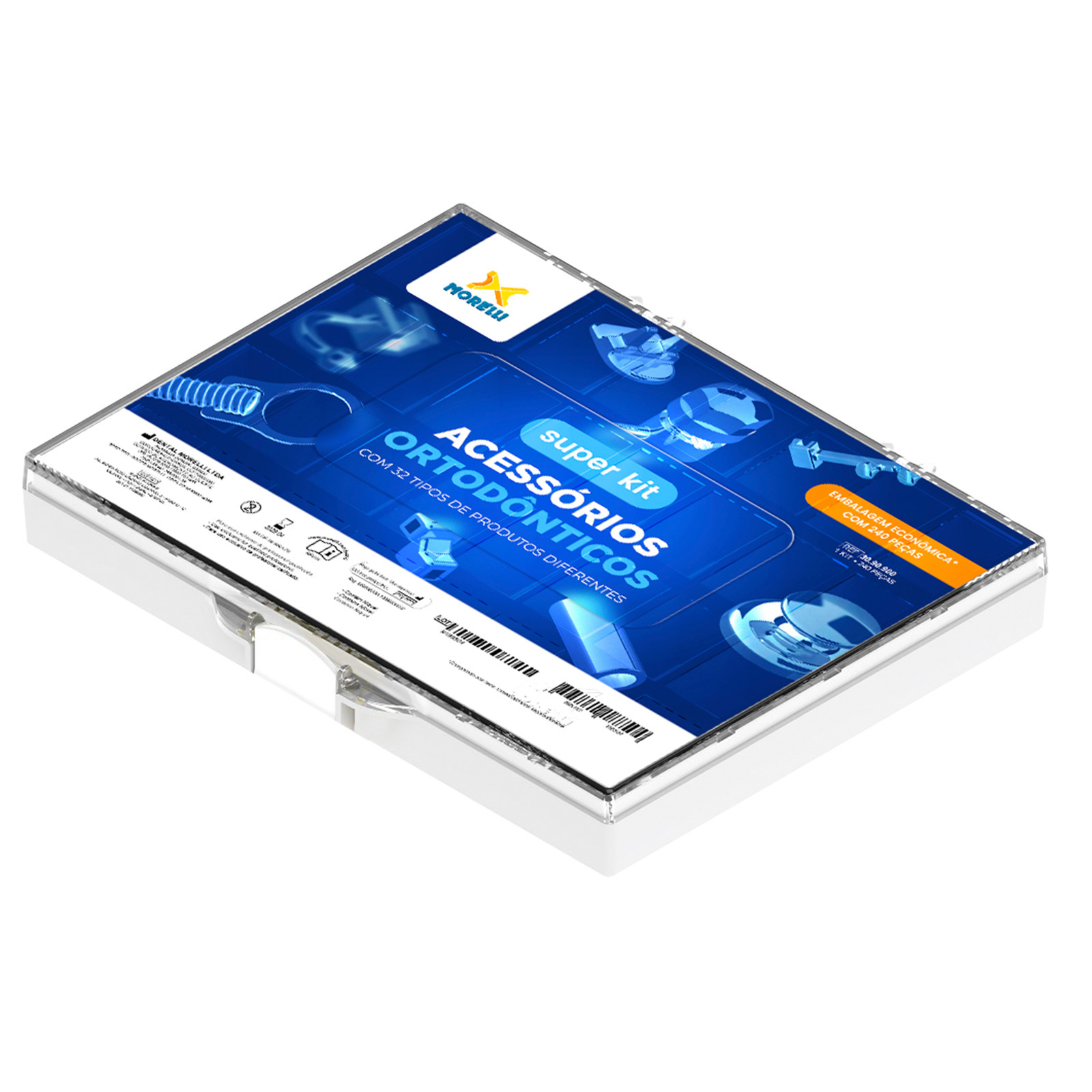 Kit de Acessórios Ortodônticos 240 peças - Morelli