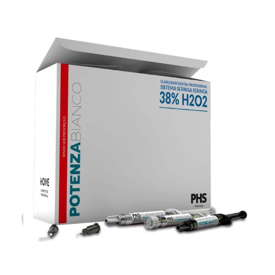 Clareador Dental de Consultório Potenza Bianco PRO SS 38% H₂O₂ - 6 Aplicações