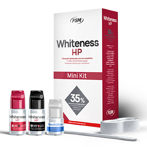 Clareador Dental de Consultório Whiteness HP - Mini Kit