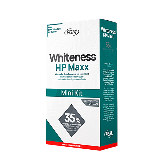 Clareador Dental de Consultório Whiteness HP Maxx - Mini Kit