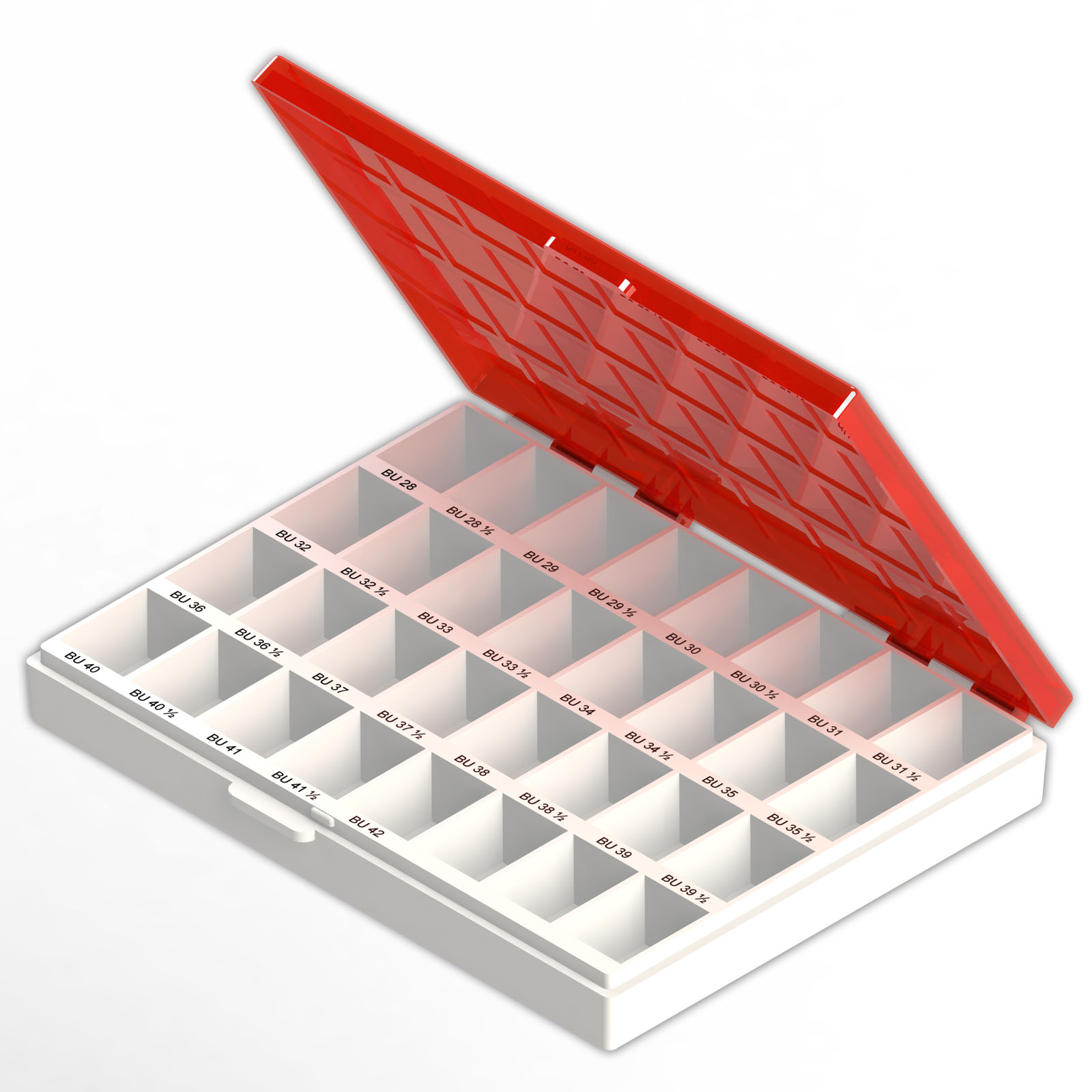 Caixa para Bandas Superiores Universal Cor Vermelha