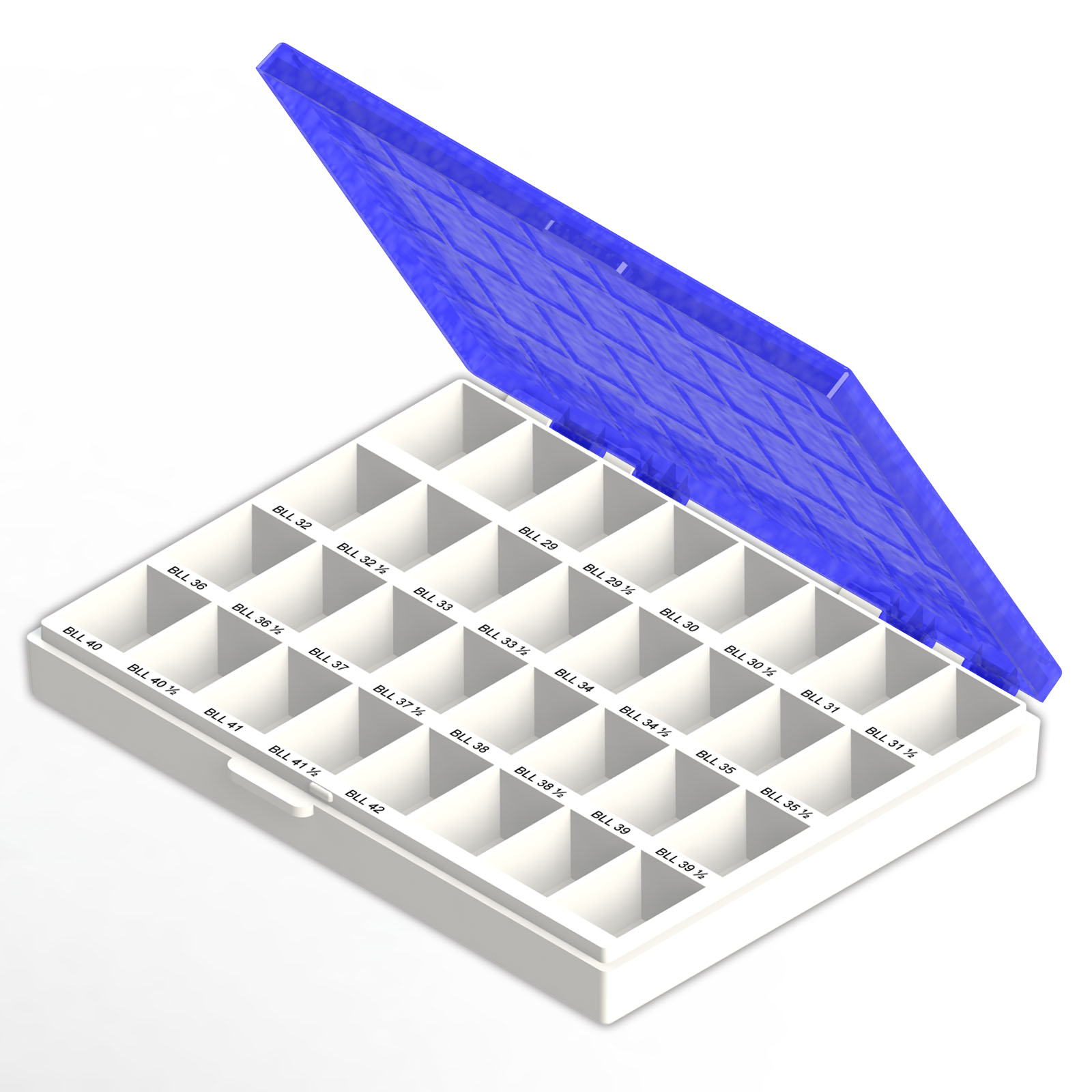 Caixa para Bandas Anatômicas Inferior Esquerdo Cor Azul