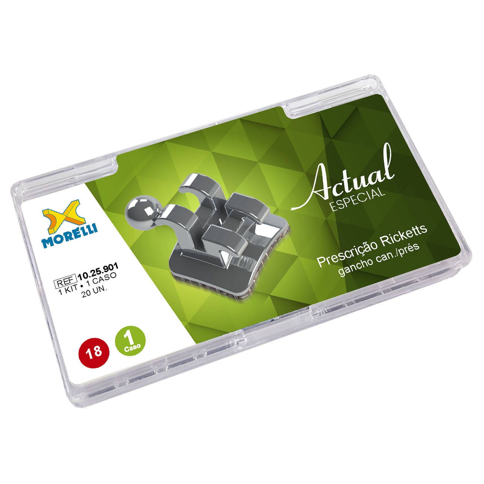 Kit Bráquete Actual Ricketts 0.18 - 1 Caso