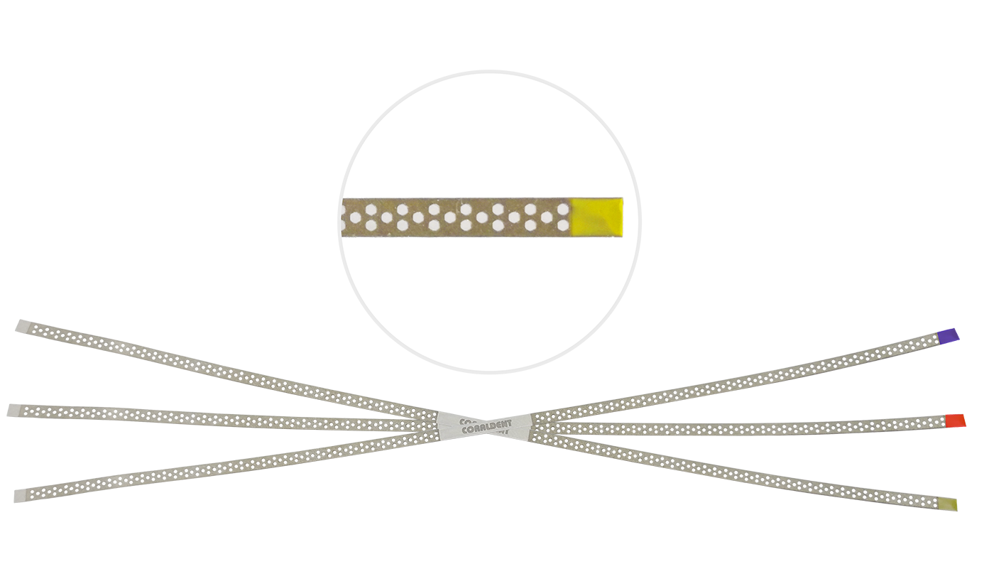 Lixa perfurada diamantada 2mm - ( 3 médias / 3 finas / 3 extra finas) Coraldent