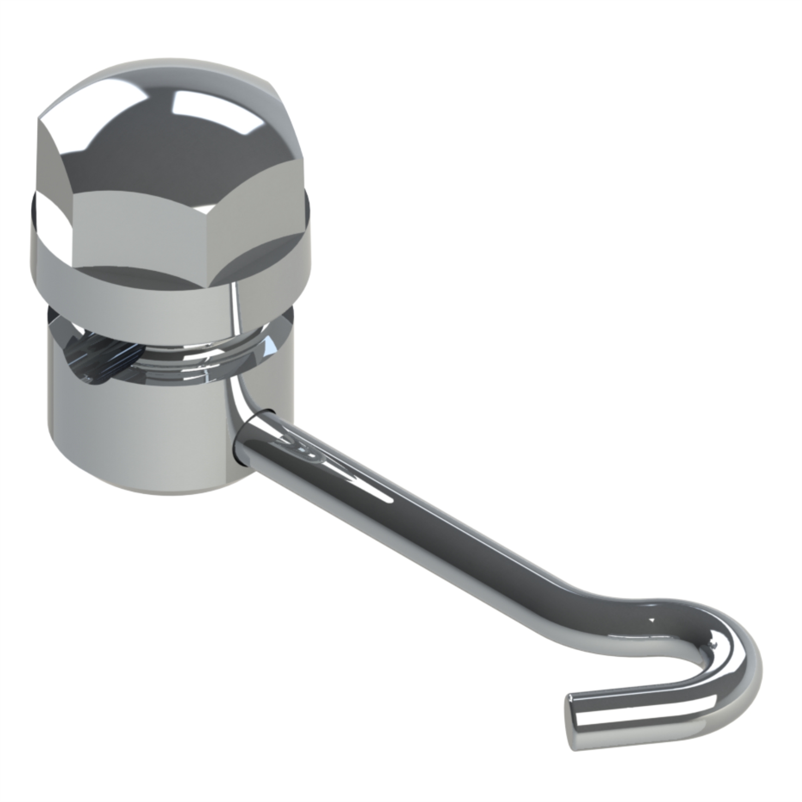 Gurin com Slot Redondo Fechado Haste Longa Gancho Direito - 0,56mm