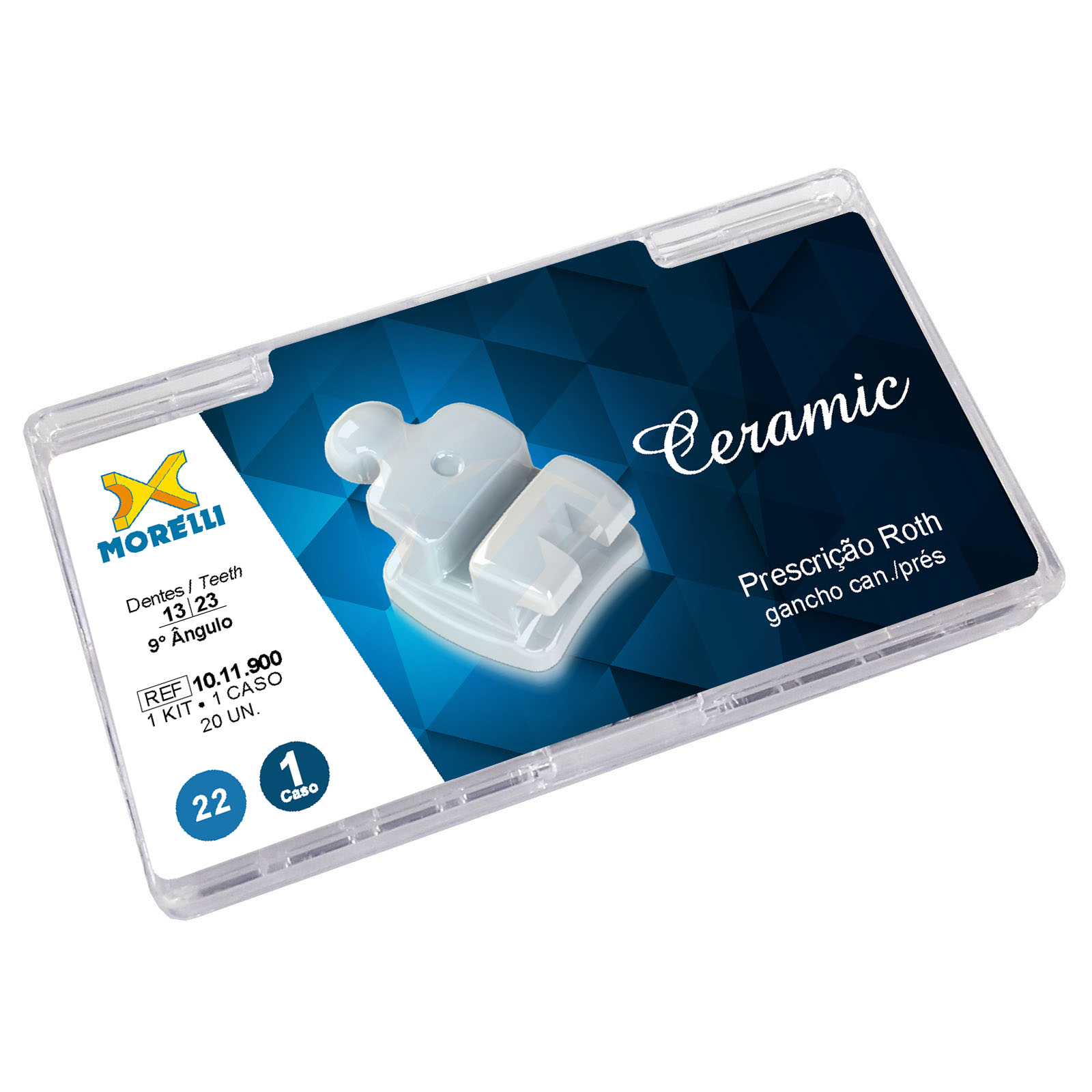 Kit Bráquete Ceramic Roth .022 - 1 Caso