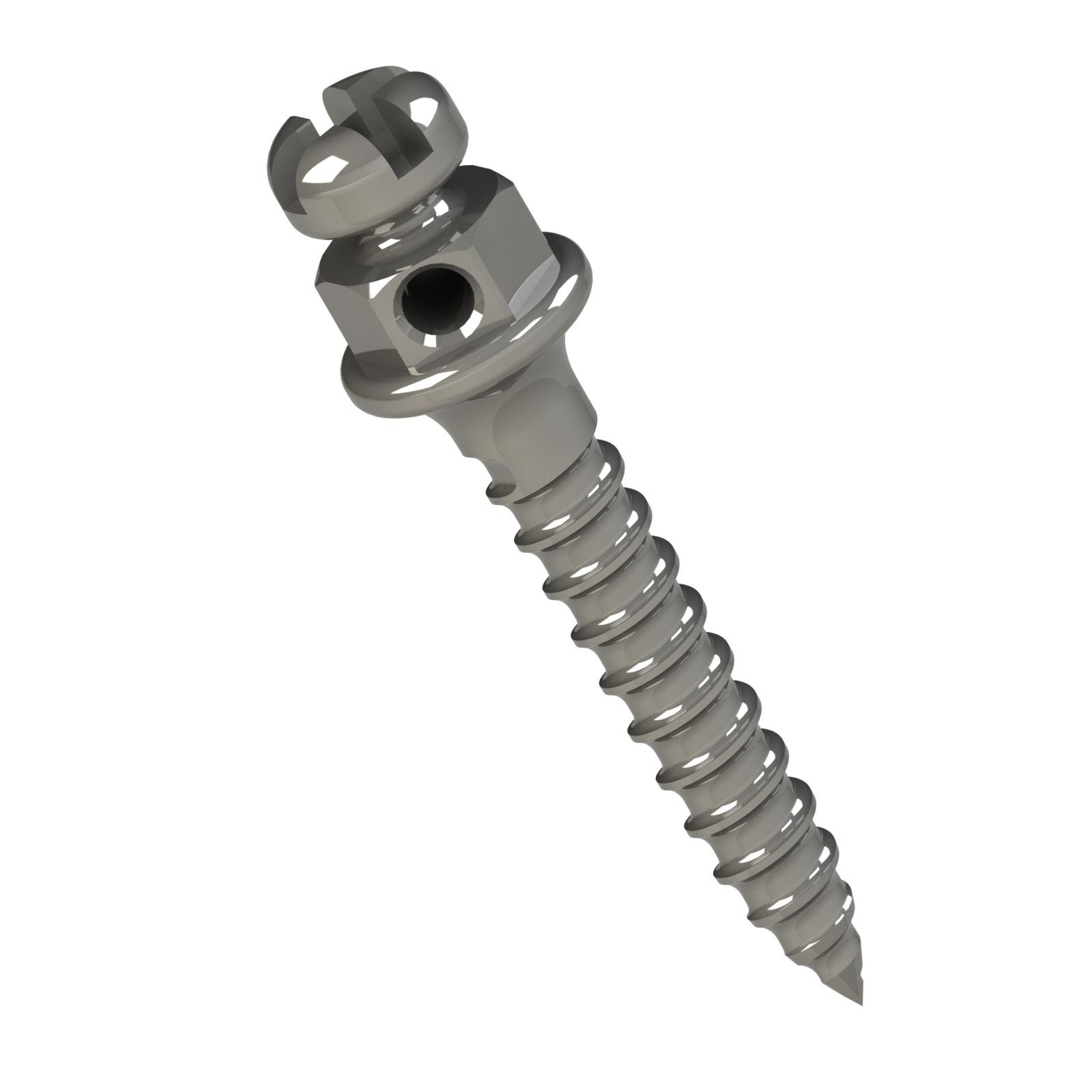 Miniparafuso Ortodôntico de Titânio 8mm - Cabeça de Bráquete Horário