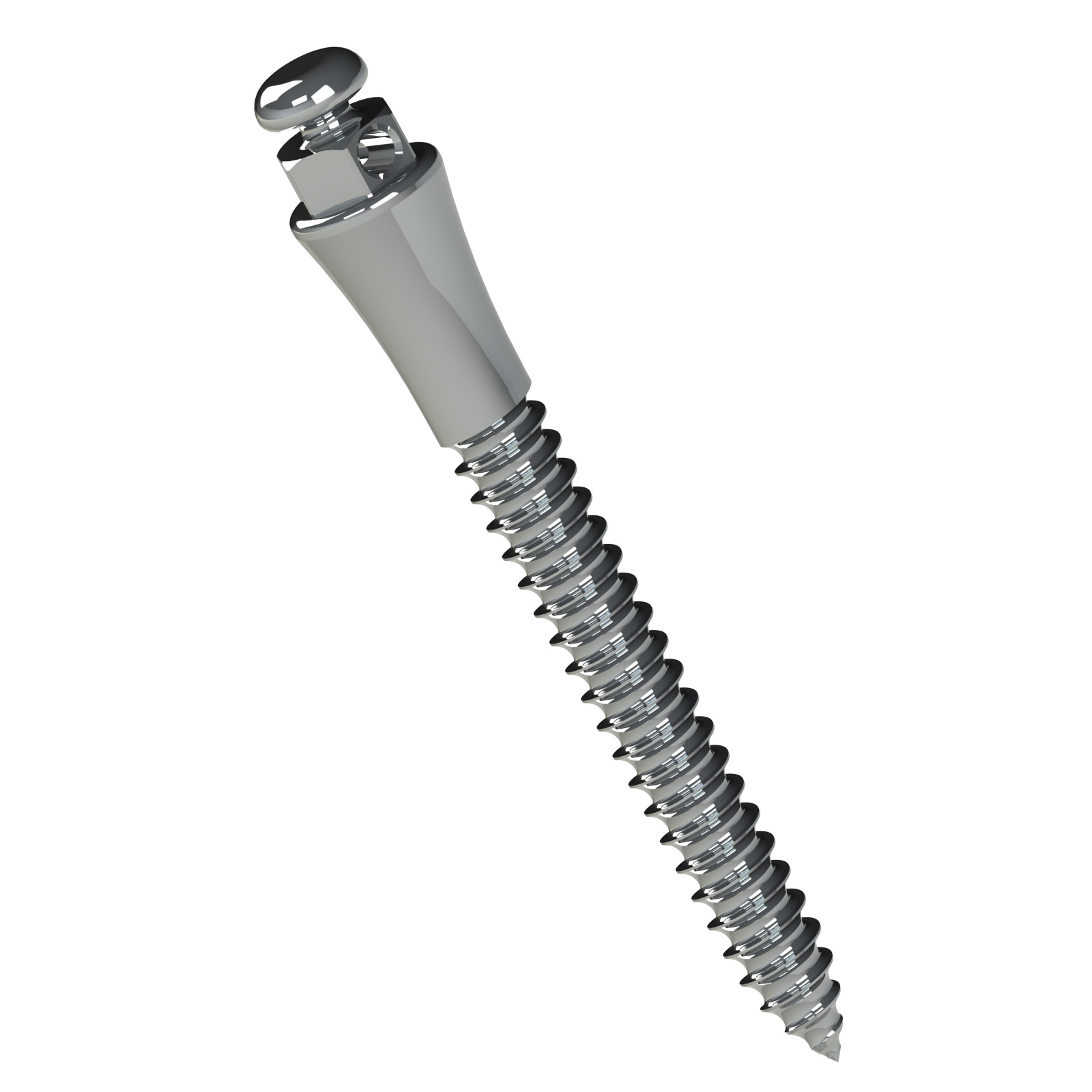 Miniparafuso Ortodôntico Extrarradicular de Aço 14mm - Cabeça de Botão