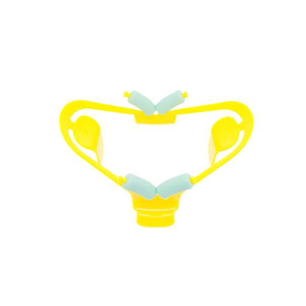 ButterFly - Afastador de Boca com Silicone - AMARELO - pequeno - Coraldent